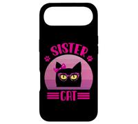 Funny Retro Sister Cat with pink leopard glasses Cat Lovers Case for iPhone Air