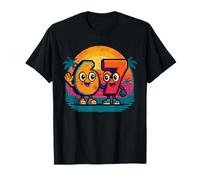 Funny Retro Sunset 67 Six Seven Meme 6 7 Kids Boys Girls T-Shirt