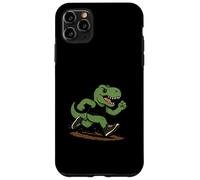 Funny Retro T-Rex Trail Running Dinosaur Case for iPhone 11 Pro Max