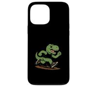Funny Retro T-Rex Trail Running Dinosaur Case for iPhone 13 Pro Max