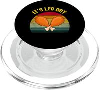 Funny Retro Turkey day Leg T-shirt it's leg day thanksgiving PopSockets PopGrip for MagSafe
