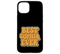 Funny Retro Typography Best Sophia Ever Case for iPhone 15 Plus