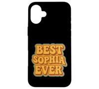 Funny Retro Typography Best Sophia Ever Case for iPhone 16 Plus