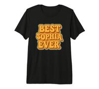 Funny Retro Typography Best Sophia Ever Premium T-Shirt