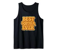 Funny Retro Typography Best Sophia Ever Tank Top