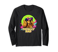 Funny Retro Vintage 80s 90s Totally Rad Cocker Spaniel Lover Long Sleeve T-Shirt