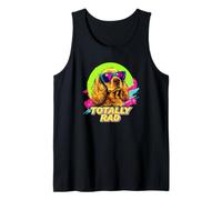 Funny Retro Vintage 80s 90s Totally Rad Cocker Spaniel Lover Tank Top