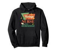 Funny Retro Vintage Nurse Healthcare Worker Mid Century Era Pullover Hoodie