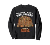Funny Retro Vinyl Record Collector Turntable Audiophiles DJ Sweatshirt