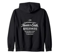 Funny Revelation 8 1 Silence In Heaven Christianity Zip Hoodie