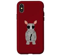 Funny Rhino Wearing Sunglasses Archery Case for iPhone X/XS