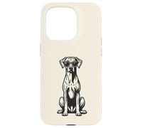 Funny Rhodesian Ridgeback Dog with Sunglasses Case for iPhone 15 Pro