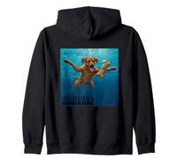 Funny Rhodesian Ridgeback Swimming Underwater Zip Hoodie