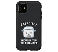 Funny Rice Cooker Exercise Asian Love Chinese Food Far East Case for iPhone 11