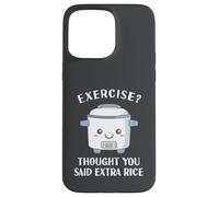 Funny Rice Cooker Exercise Asian Love Chinese Food Far East Case for iPhone 15 Pro Max
