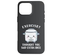 Funny Rice Cooker Exercise Asian Love Chinese Food Far East Case for iPhone 16 Pro Max