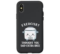 Funny Rice Cooker Exercise Asian Love Chinese Food Far East Case for iPhone X/XS