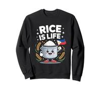 Funny Rice Is Life Cute Anthropomorphic Cooker Sweatshirt
