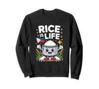 Funny Rice Is Life Cute Filipino Cooker Joke Gag Sweatshirt