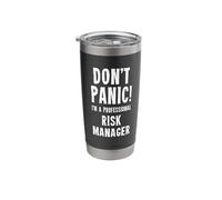 Funny Risk Manager Stainless Steel Insulated Tumbler