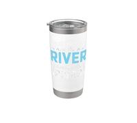 Funny River Shirt What Happens On The River Stainless Steel Insulated Tumbler
