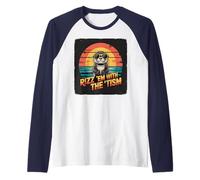 Funny RIZZ 'EM with TISM Otter Autism Mom Inclusion ASD Raglan Baseball Tee