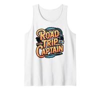 Funny Road Trip Captain Travel Quote Tank Top