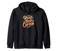 Funny Road Trip Captain Travel Quote Zip Hoodie
