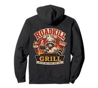 Funny Roadkill on the Grill BBQ Pitmaster Raccoon Pullover Hoodie