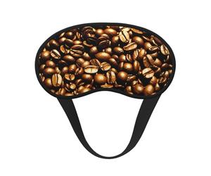 Funny Roasted Coffee Beans Print Adults Washable Eye Mask for Sleeping Light Blocking Nap for Night Rest Cover