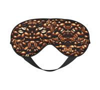 Funny Roasted Coffee Beans Print Sleep Mask, Soft Breathable Eye Cover for Travel, Shift Work & Meditation