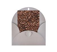 Funny Roasted Coffee Beans Printing Blank Pearl Paper Greeting Card,Vertical Notecards Designs, Envelopes For Thank You, Invitations
