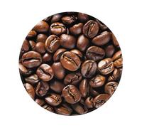 Funny Roasted Coffee Beans Prints Round Mouse Pad 4 PCS,Non-Slip Rubber Base Mousepad Mouse Mat for Laptop Computer Office 7.9 x 7.9 Inch