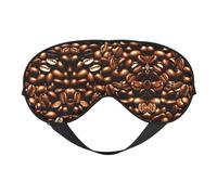 Funny Roasted Coffee Beans Sleep Eye Mas Updated Design Light Blocking Night Eye Blinder Men Women Shift Work Travel