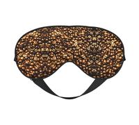 Funny Roasted Coffee Beans Sleep Eye Mas Updated Design Light Blocking Night Eye Blinder Men Women Shift Work Travel
