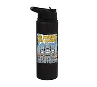 Funny Roberts are Coming Robot Bob Roboticist Engineer Maker Stainless Steel Insulated Water Bottle