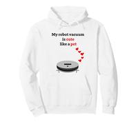 Funny Robot Vacuum quote pet lovers doing housework Pullover Hoodie