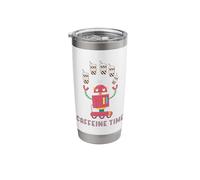 Funny Robotics Caffeine Time,Caffeine Coffee Robotics Gifts Stainless Steel Insulated Tumbler