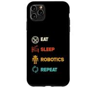 Funny Robotics Engineer Eat Sleep Robotics Repeat Vintage Case for iPhone 11 Pro Max