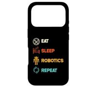 Funny Robotics Engineer Eat Sleep Robotics Repeat Vintage Case for iPhone 17 Pro