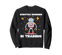 Funny Robotics Engineer In Training Cute Toy Robot Humor Sweatshirt