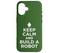 Funny Robotics, Keep Calm and Build a Robot Case for iPhone 16