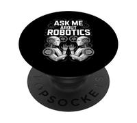 Funny Robotics Mechanical Gears Engineering Saying PopSockets Adhesive PopGrip