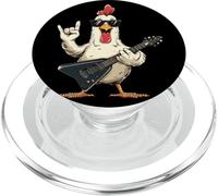 Funny Rock Chicken Guitar Player Music Lover Design PopSockets PopGrip for MagSafe