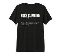 Funny Rock Climbing Dictionary Definition Premium T-Shirt
