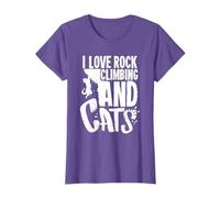 Funny Rock Climbing Gift For A Cat Lover T-Shirt