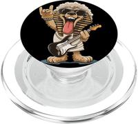 Funny Rock Dog Egyptian Theme Music Lover Design PopSockets PopGrip for MagSafe