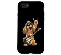 Funny Rock Dog Playing Guitar Retro Style Cocker Spaniel Case for iPhone SE (2020) / 7/8
