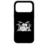 Funny Rock Drum Set Cartoon Illustration Case for iPhone 17 Pro Max
