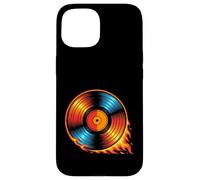 Funny Rock Heavy Metal Guitar Drums Music Gift Vinyl Case for iPhone 15